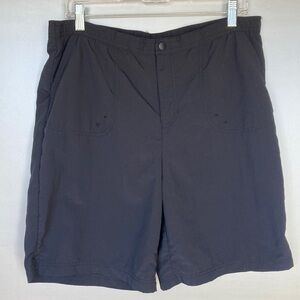 Lands’ End Shoreline Black Swim Trunks Size 12